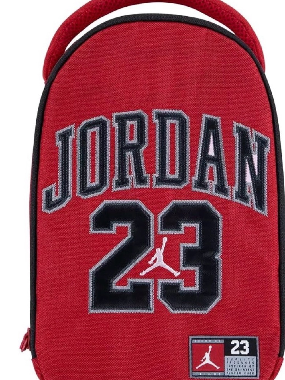 Jordan Red and Black 23 Sling Backpack